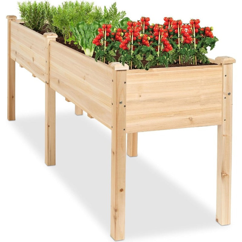 Best Choice Products Elevated Wood Garden Bed