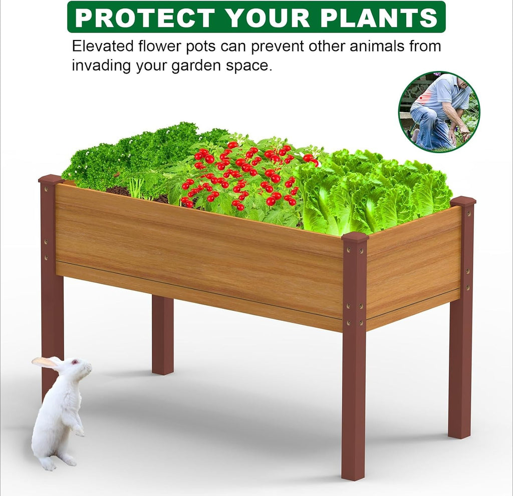 Wood Garden Bed With Liner