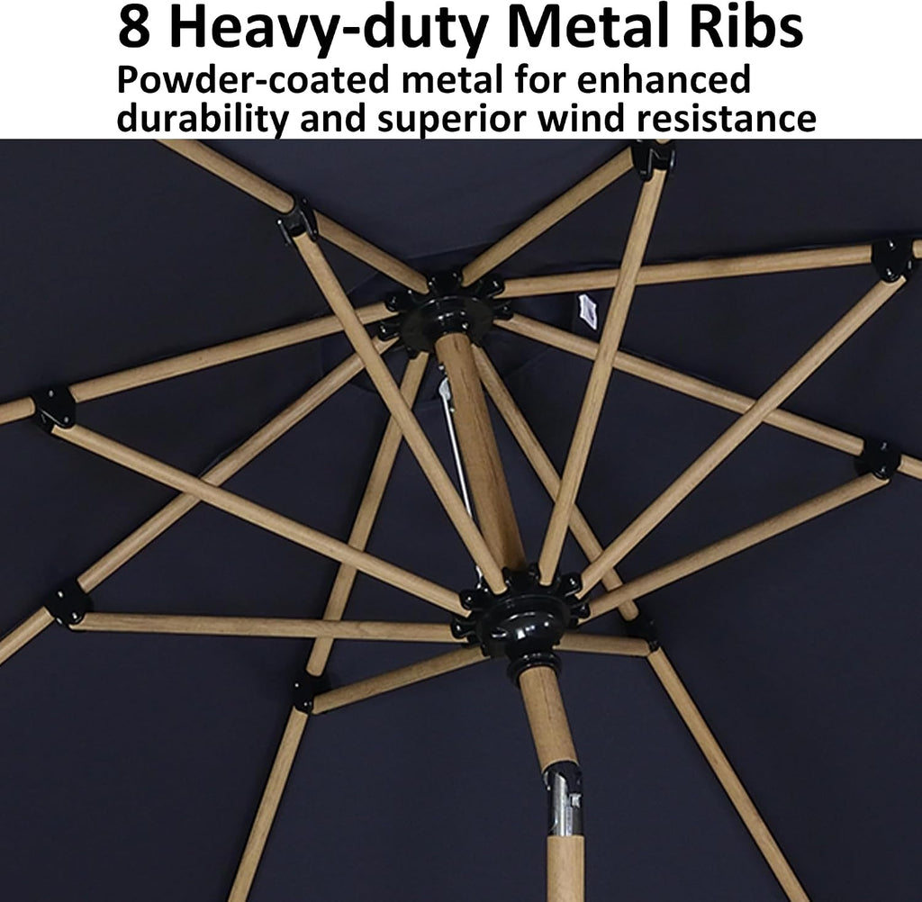 4'x6' Push‑Button Tilt Patio Umbrella