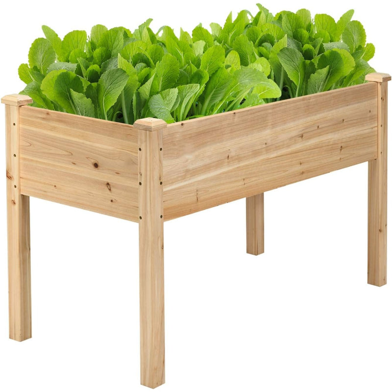 Elevated Wood Garden Bed With Legs