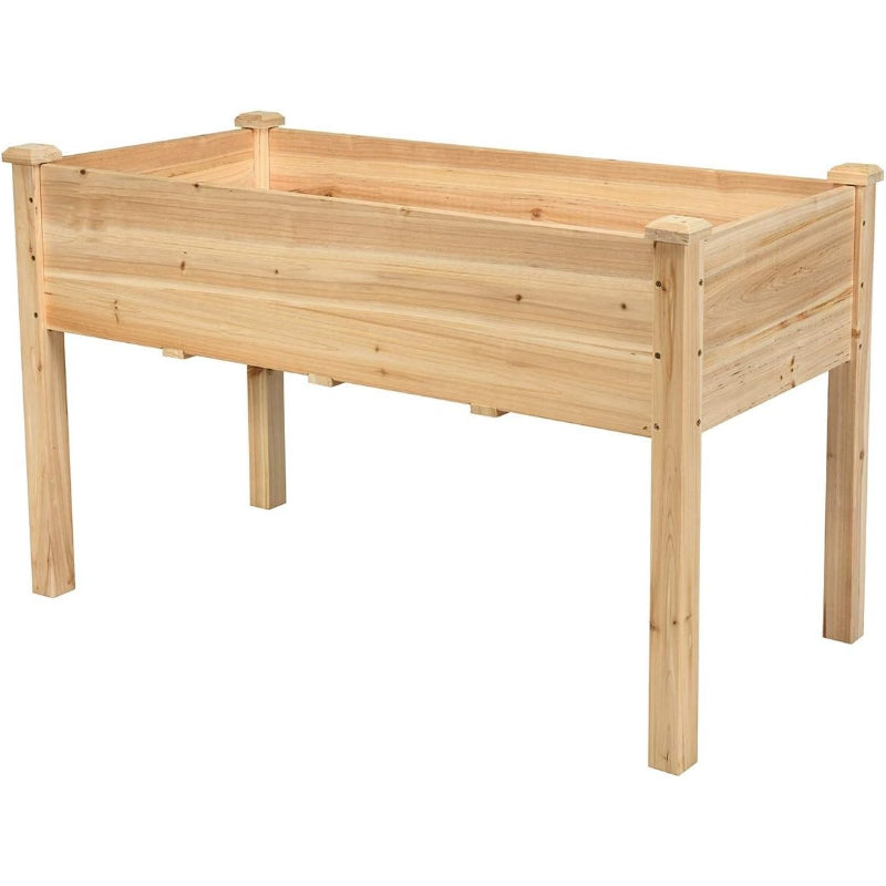 Elevated Wood Garden Bed With Legs
