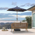 4'x6' Push‑Button Tilt Patio Umbrella