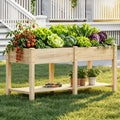 Wood Elevated Raised Garden Bed With Legs