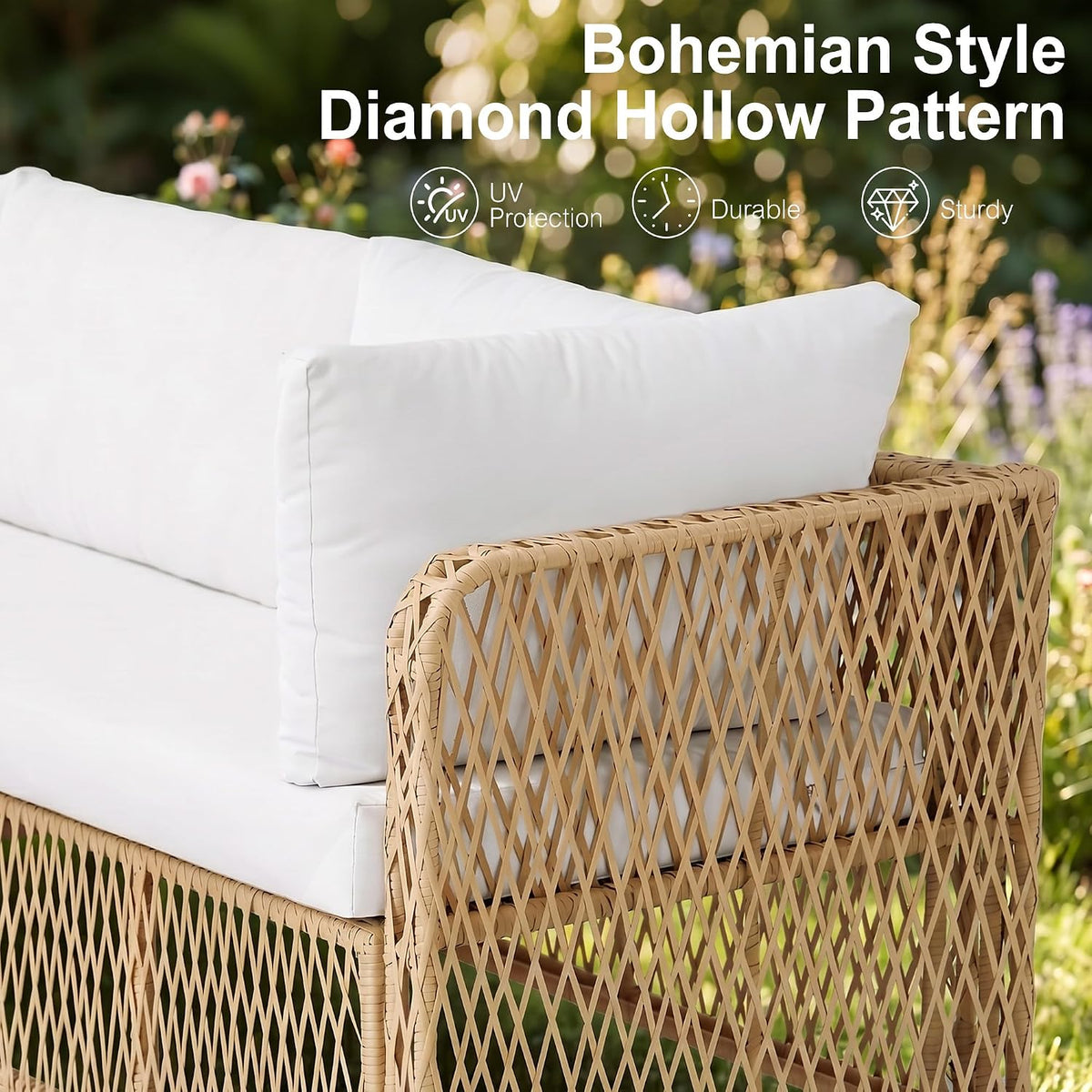 6‑Seater Luxury Outdoor Wicker Sectional Set