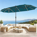13FT Solar Color‑Changing Patio Umbrella