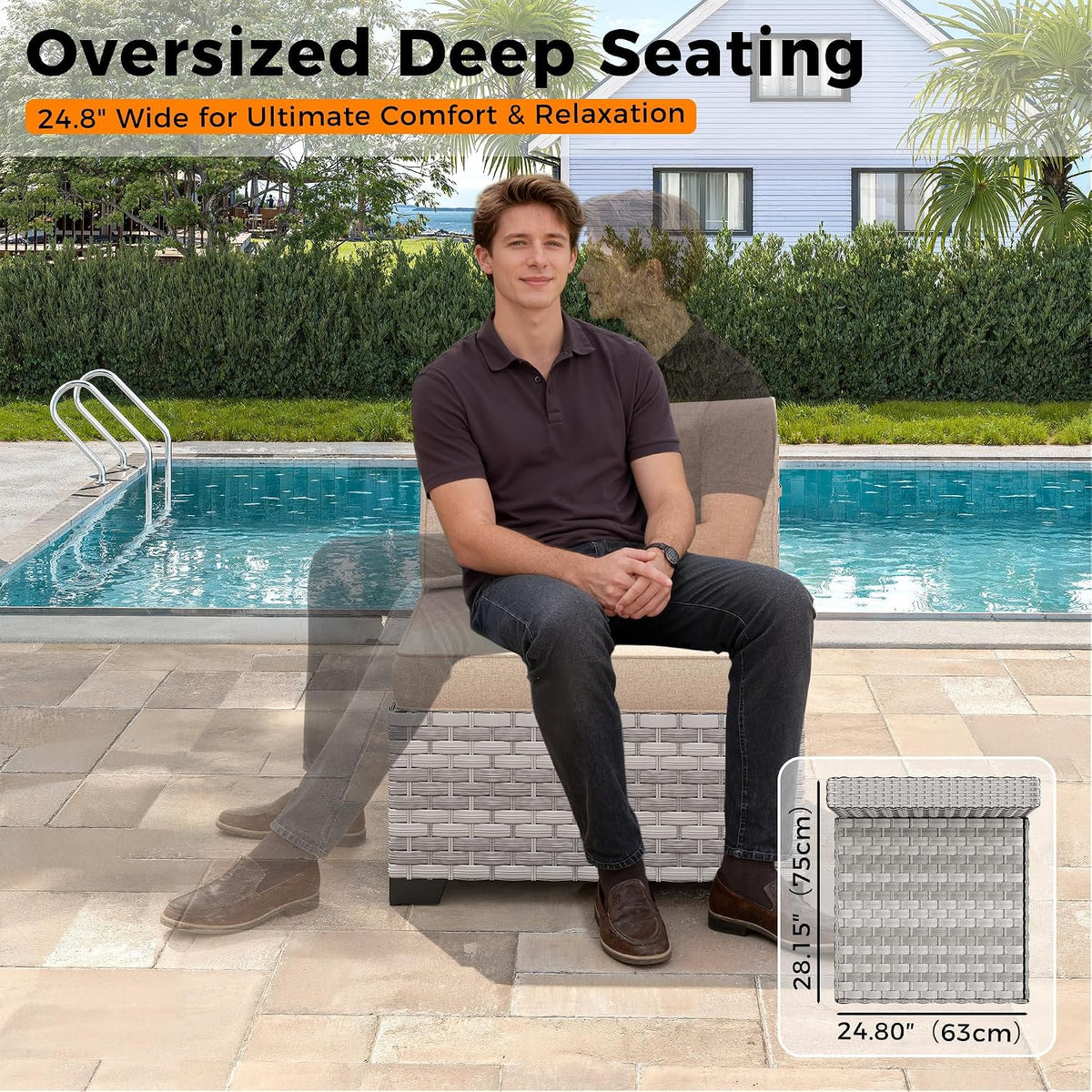 6‑Seat Wicker Modular Patio Furniture Set