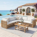 6‑Seater Luxury Outdoor Wicker Sectional Set