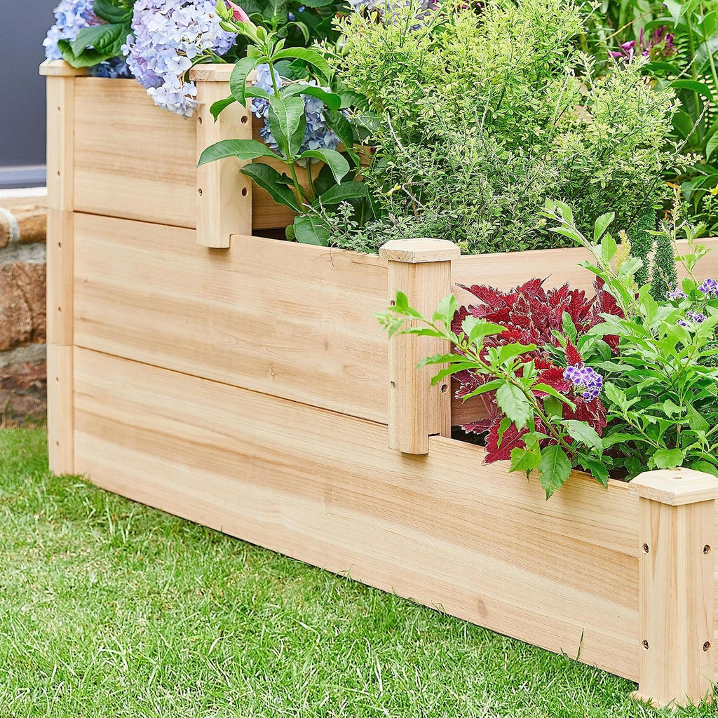 3‑Tier Wood Vertical Garden Bed